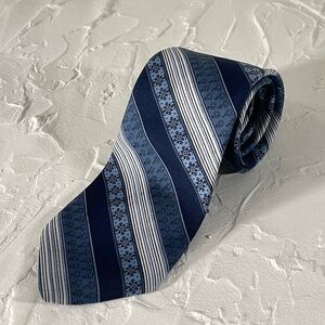 *Gino Pompeii Men's Regimental Stripe Necktie